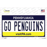Go Penguins Novelty Sticker Decal