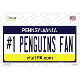 Number 1 Penguins Fan Novelty Sticker Decal