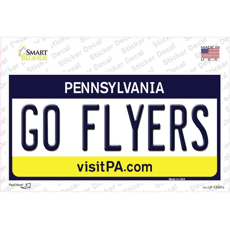 Go Flyers Novelty Sticker Decal