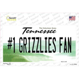 Number 1 Grizzlies Fan Novelty Sticker Decal