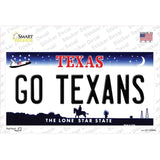 Go Texans Novelty Sticker Decal