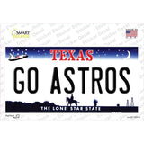 Go Astros Novelty Sticker Decal