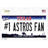 Number 1 Astros Fan Novelty Sticker Decal