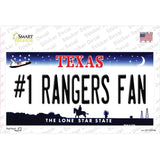 Number 1 Rangers Fan Novelty Sticker Decal