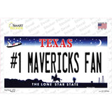 Number 1 Mavericks Fan Novelty Sticker Decal