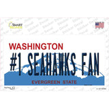 Number 1 Seahawks Fan Novelty Sticker Decal