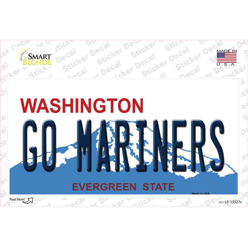 Go Mariners Novelty Sticker Decal