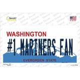 Number 1 Mariners Fan Novelty Sticker Decal