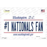 Number 1 Nationals Fan Novelty Sticker Decal