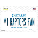 Number 1 Raptors Fan Novelty Sticker Decal