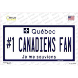 Number 1 Canadiens Fan Novelty Sticker Decal