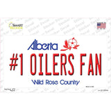 Number 1 Oilers Fan Novelty Sticker Decal