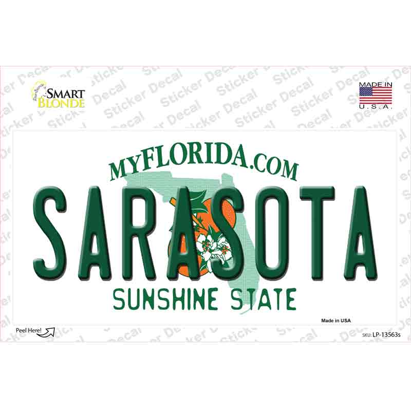 Sarasota Florida Novelty Sticker Decal