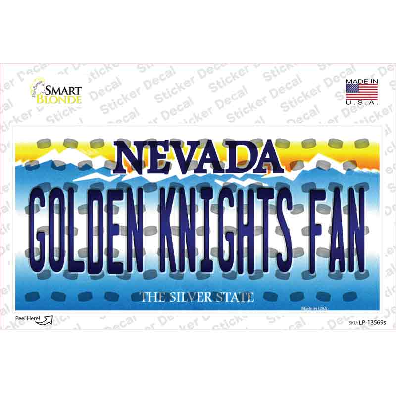 Golden Knights Fan Novelty Sticker Decal