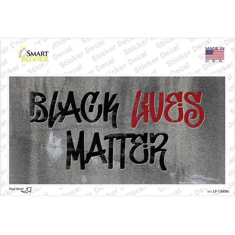 Black Lives Matter Concrete Novelty Sticker Decal