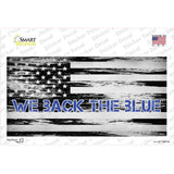 We Back The Blue Novelty Sticker Decal
