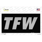 TFW Black Novelty Sticker Decal
