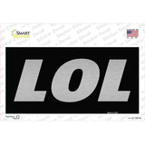 LOL Black Novelty Sticker Decal