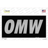 OMW Black Novelty Sticker Decal