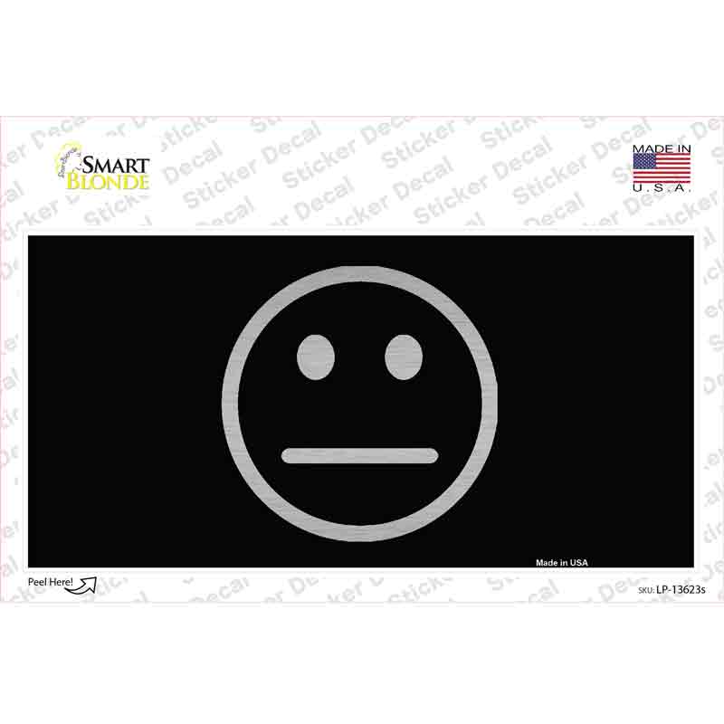 Meh Black Novelty Sticker Decal