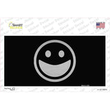 Happy Black Novelty Sticker Decal