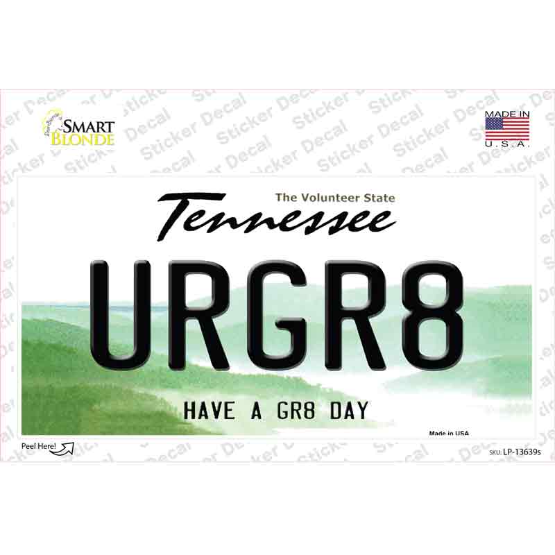URGR8 Novelty Sticker Decal