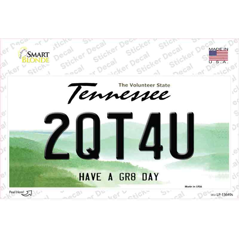 Too Cute For You Novelty Sticker Decal