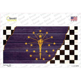 Indiana Racing Flag Novelty Sticker Decal