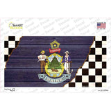 Maine Racing Flag Novelty Sticker Decal
