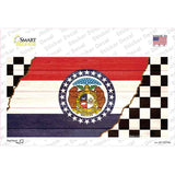 Missouri Racing Flag Novelty Sticker Decal