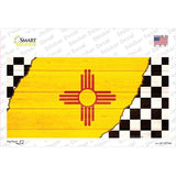 New Mexico Racing Flag Novelty Sticker Decal