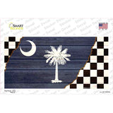 South Carolina Racing Flag Novelty Sticker Decal