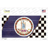 Virginia Racing Flag Novelty Sticker Decal