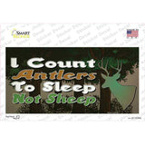 I Count Antlers To Sleep Novelty Sticker Decal