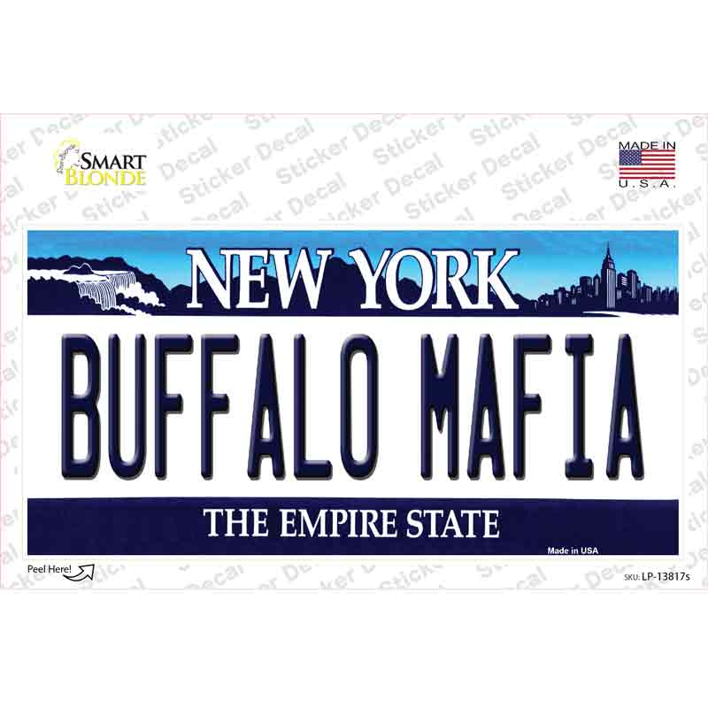 Buffalo Mafia New York Novelty Sticker Decal
