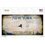 Excelsior New York Blank Rusty Novelty Sticker Decal
