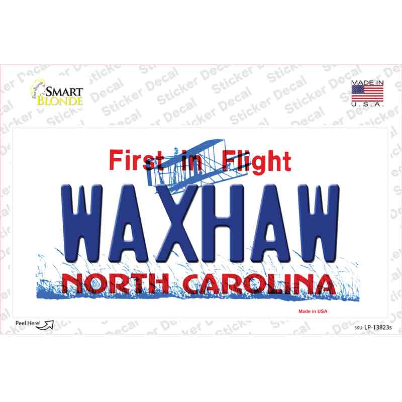 Waxhaw North Carolina Novelty Sticker Decal