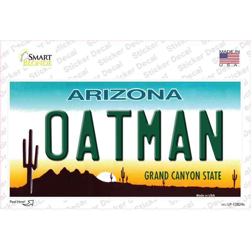 Oatman Arizona Novelty Sticker Decal