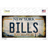 Bills Excelsior New York Rusty Novelty Sticker Decal