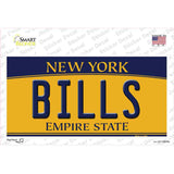 Bills NY Yellow Novelty Sticker Decal