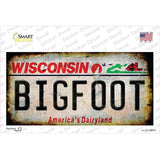 Bigfoot Wisconsin Novelty Sticker Decal