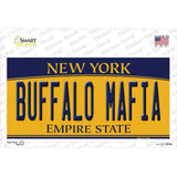 Buffalo Mafia NY Yellow Novelty Sticker Decal