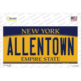 Allentown NY Yellow Novelty Sticker Decal