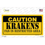 Caution Krakens Novelty Sticker Decal