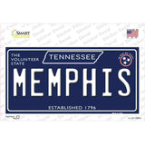 Memphis Tennessee Blue Novelty Sticker Decal