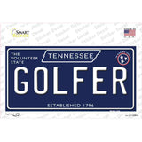 Golfer Tennessee Blue Novelty Sticker Decal