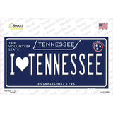 I Heart TN Tennessee Blue Novelty Sticker Decal