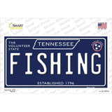 Fishing Tennessee Blue Novelty Sticker Decal