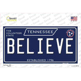 Believe Tennessee Blue Novelty Sticker Decal