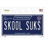 Skool Suks Tennessee Blue Novelty Sticker Decal